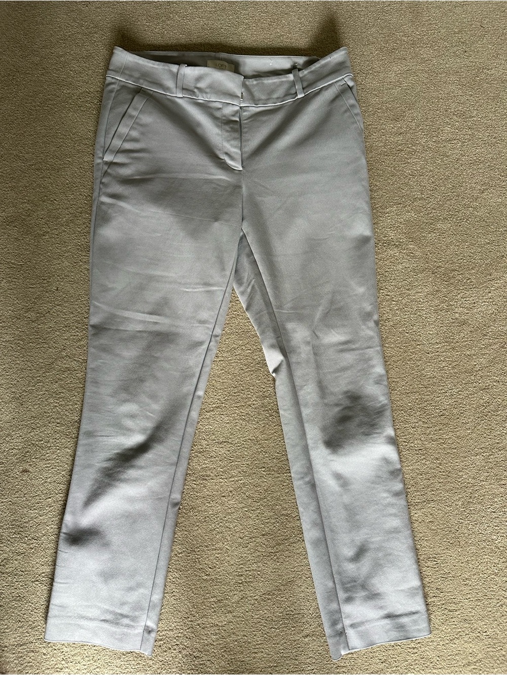 LOFT Light Cream Straight-Leg Women’s Pants